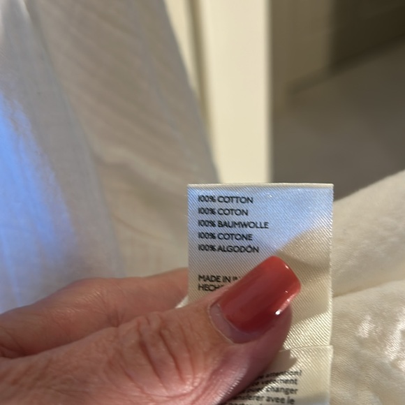 WE THE FREE fabulous boho tunic shirt EUC in Size XL Ivory gauze-y button down - Picture 8 of 13